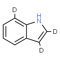 ChemSpider 2D Image | 2,3,7-trideuterio-1H-indole | C8H4D3N
