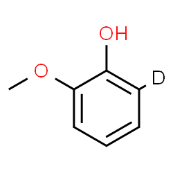 ChemSpider 2D Image | 2-deuterio-6-methoxy-phenol | C7H7DO2