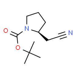 ChemSpider 2D Image | (S)-tert-butyl 2-(cyanomethyl)pyrrolidine-1-carboxylate | C11H18N2O2