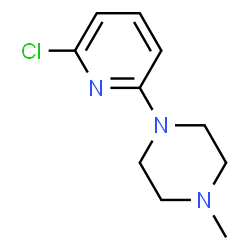 ChemSpider 2D Image | 1-(6-Chloro-2-pyridinyl)-4-methylpiperazine | C10H14ClN3