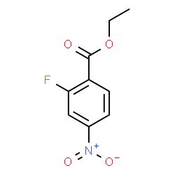 ChemSpider 2D Image | Ethyl 2-fluoro-4-nitrobenzoate | C9H8FNO4