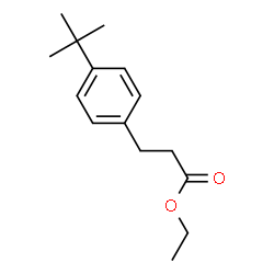 ChemSpider 2D Image | Ethyl 3-[4-(2-methyl-2-propanyl)phenyl]propanoate | C15H22O2