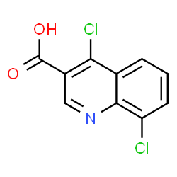 ChemSpider 2D Image | 4,8-Dichloro-3-quinolinecarboxylic acid | C10H5Cl2NO2