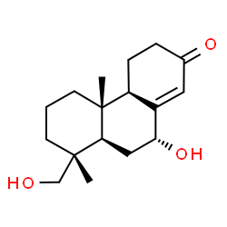 ChemSpider 2D Image | (7alpha)-7,15-Dihydroxypodocarp-8(14)-en-13-one | C17H26O3