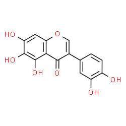 ChemSpider 2D Image | 3-(3,4-Dihydroxyphenyl)-5,6,7-trihydroxy-4H-chromen-4-one | C15H10O7