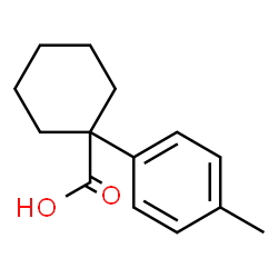 ChemSpider 2D Image | 1-(4-Methylphenyl)cyclohexanecarboxylic acid | C14H18O2