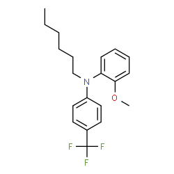 ChemSpider 2D Image | N-Hexyl-2-methoxy-N-[4-(trifluoromethyl)phenyl]aniline | C20H24F3NO