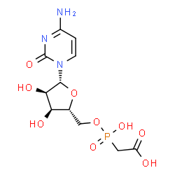 ChemSpider 2D Image | 5'-O-[(Carboxymethyl)(hydroxy)phosphoryl]cytidine | C11H16N3O9P