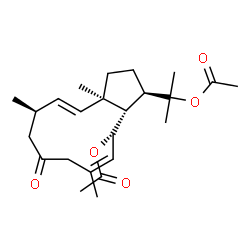 ChemSpider 2D Image | 10,18-diacetoxydolabella-2,8Z-dien-6-one | C24H36O5