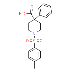 ChemSpider 2D Image | 4-CARBOXY-4-PHENYL-1-P-TOSYLPIPERIDINE | C19H21NO4S