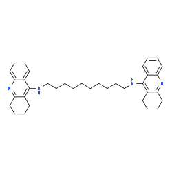 ChemSpider 2D Image | N,N'-Di(1,2,3,4-tetrahydro-9-acridinyl)-1,10-decanediamine | C36H46N4