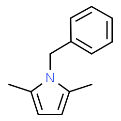 ChemSpider 2D Image | 1-Benzyl-2,5-dimethyl-1H-pyrrole | C13H15N
