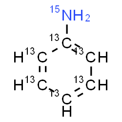 ChemSpider 2D Image | (~13~C_6_,~15~N)Aniline | 13C6H715N