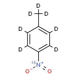 ChemSpider 2D Image | 1-(~2~H_3_)Methyl-4-(~15~N)nitro(~2~H_4_)benzene | C7D715NO2