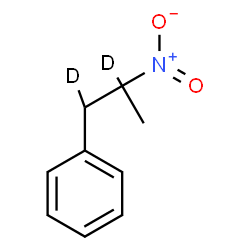 ChemSpider 2D Image | [2-Nitro(1,2-~2~H_2_)propyl]benzene | C9H9D2NO2