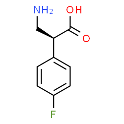 ChemSpider 2D Image | (2S)-3-Amino-2-(4-fluorophenyl)propanoic acid | C9H10FNO2