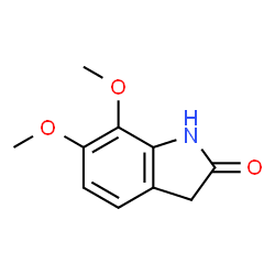 ChemSpider 2D Image | 6,7-Dimethoxy-1,3-dihydro-2H-indol-2-one | C10H11NO3