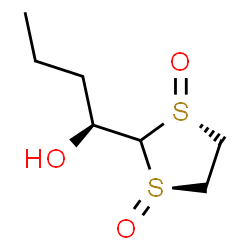 ChemSpider 2D Image | (1S)-1-[(1R,3R)-1,3-Dioxido-1,3-dithiolan-2-yl]-1-butanol | C7H14O3S2