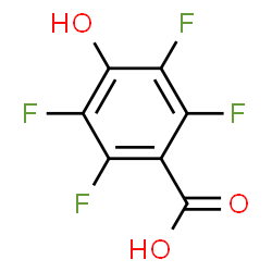 ChemSpider 2D Image | 2,3,5,6-Tetrafluoro-4-hydroxybenzoic acid | C7H2F4O3