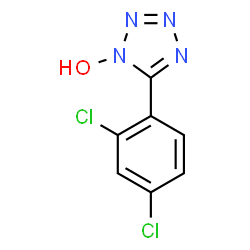 ChemSpider 2D Image | 5-(2,4-Dichlorophenyl)-1H-tetrazol-1-ol | C7H4Cl2N4O