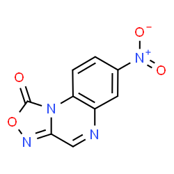 ChemSpider 2D Image | 7-Nitro[1,2,4]oxadiazolo[4,3-a]quinoxalin-1-one | C9H4N4O4
