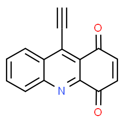 ChemSpider 2D Image | 9-Ethynyl-1,4-acridinedione | C15H7NO2