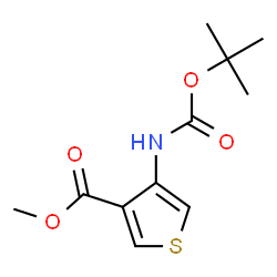 ChemSpider 2D Image | Methyl 4-Boc-aminothiophene-3-carboxylate | C11H15NO4S