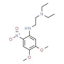 ChemSpider 2D Image | N'-(4,5-Dimethoxy-2-nitrophenyl)-N,N-diethyl-1,2-ethanediamine | C14H23N3O4