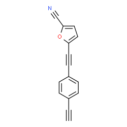 ChemSpider 2D Image | 5-[(4-Ethynylphenyl)ethynyl]-2-furonitrile | C15H7NO