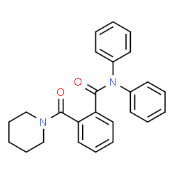 ChemSpider 2D Image | N,N-Diphenyl-2-(1-piperidinylcarbonyl)benzamide | C25H24N2O2