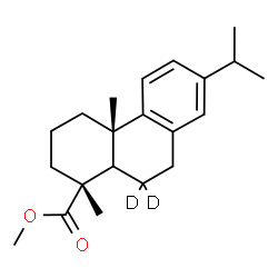 ChemSpider 2D Image | Methyl (5xi)-(6,6-~2~H_2_)abieta-8,11,13-trien-18-oate | C21H28D2O2