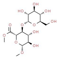 ChemSpider 2D Image | Dimethyl 4-O-alpha-D-glucopyranosyl-beta-D-glucopyranosiduronate | C14H24O12