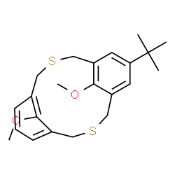 ChemSpider 2D Image | 17,18-Dimethoxy-7-(2-methyl-2-propanyl)-3,11-dithiatricyclo[11.3.1.1~5,9~]octadeca-1(17),5(18),6,8,13,15-hexaene | C22H28O2S2