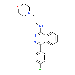 ChemSpider 2D Image | 4-(4-Chlorophenyl)-N-[2-(4-morpholinyl)ethyl]-1-phthalazinamine | C20H21ClN4O