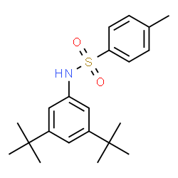 ChemSpider 2D Image | N-[3,5-Bis(2-methyl-2-propanyl)phenyl]-4-methylbenzenesulfonamide | C21H29NO2S