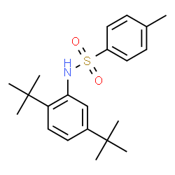 ChemSpider 2D Image | N-[2,5-Bis(2-methyl-2-propanyl)phenyl]-4-methylbenzenesulfonamide | C21H29NO2S