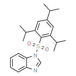 ChemSpider 2D Image | 1-[(2,4,6-Triisopropylphenyl)sulfonyl]-1H-benzimidazole | C22H28N2O2S