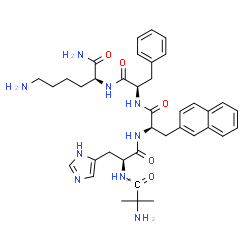 ChemSpider 2D Image | 2-Methyl(1-~14~C)alanyl-L-histidyl-3-(2-naphthyl)-D-alanyl-D-phenylalanyl-L-lysinamide | C3714CH49N9O5