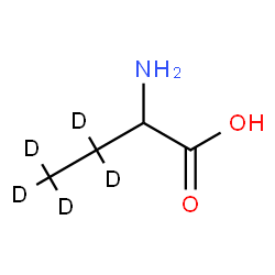 ChemSpider 2D Image | 2-amino-3,3,4,4,4-pentadeuterio-butanoic acid | C4H4D5NO2