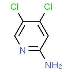 ChemSpider 2D Image | 4,5-Dichloro-2-pyridinamine | C5H4Cl2N2