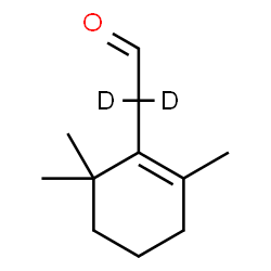 ChemSpider 2D Image | 2,2-dideuterio-2-(2,6,6-trimethyl-1-cyclohexenyl)acetaldehyde | C11H16D2O