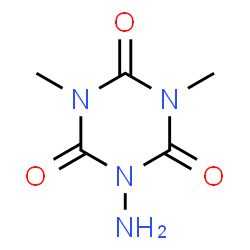 ChemSpider 2D Image | 1-amino-3,5-dimethyl-1,3,5-triazinane-2,4,6-trione | C5H8N4O3