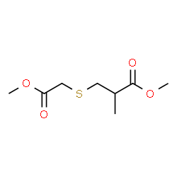ChemSpider 2D Image | Methyl 3-[(2-methoxy-2-oxoethyl)sulfanyl]-2-methylpropanoate | C8H14O4S