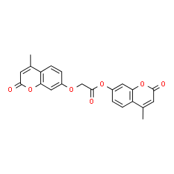 ChemSpider 2D Image | 4-Methyl-2-oxo-2H-chromen-7-yl [(4-methyl-2-oxo-2H-chromen-7-yl)oxy]acetate | C22H16O7