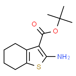ChemSpider 2D Image | tert-butyl 2-amino-4,5,6,7-tetrahydro-1-benzothiophene-3-carboxylate | C13H19NO2S
