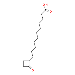 ChemSpider 2D Image | 11-(2-Oxocyclobutyl)undecanoic acid | C15H26O3