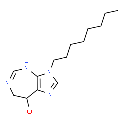 ChemSpider 2D Image | 3-Octyl-3,4,7,8-tetrahydroimidazo[4,5-d][1,3]diazepin-8-ol | C14H24N4O