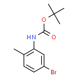 ChemSpider 2D Image | 2-BOC-AMINO-4-BROMOTOLUENE | C12H16BrNO2