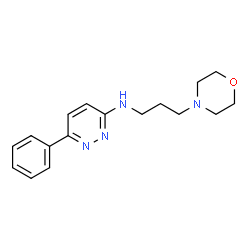 ChemSpider 2D Image | N-[3-(4-Morpholinyl)propyl]-6-phenyl-3-pyridazinamine | C17H22N4O