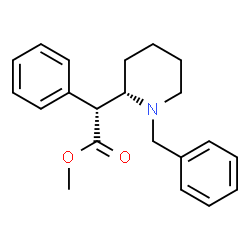 ChemSpider 2D Image | Methyl (2R)-[(2S)-1-benzyl-2-piperidinyl](phenyl)acetate | C21H25NO2